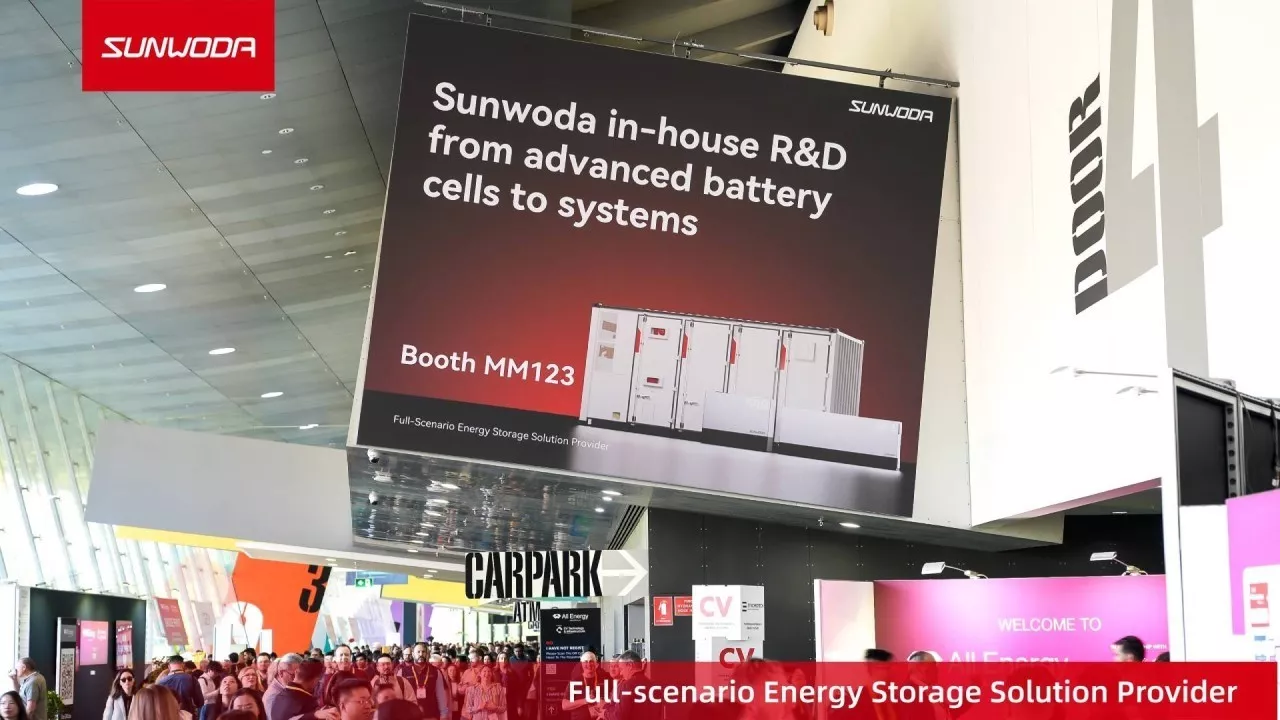 Sunwoda Unveils Next-Gen Energy Storage and Recycling Solutions at All Energy Australia 2025